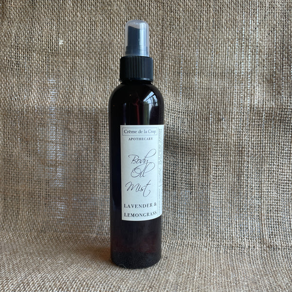 body oil mist lavender lemongrass Olive, Karanja, Avocado, Grapeseed, and Sunflower front