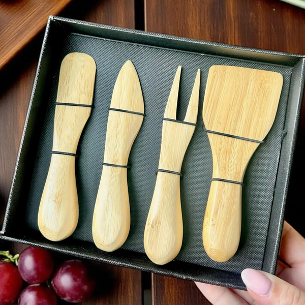 Charcuterie & Cheese Knife Set - Bamboo