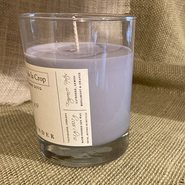 Soy Candle - Lavender - Soy Wax - Hand-Poured Candleside