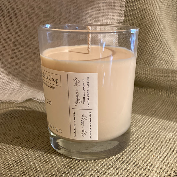 Soy Candle - Tranquility - Lemongrass & Black Current side
