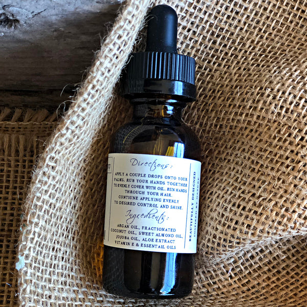 Hair Serum, controls frizz and increases shine in your hair, Argan oil back