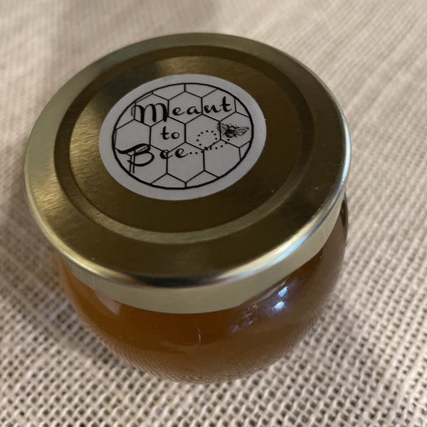 3 oz- custom- honey jar- top- close up