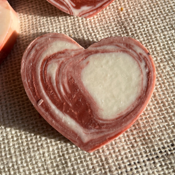 heart soap-handcrafted-handmade-essential oils-back